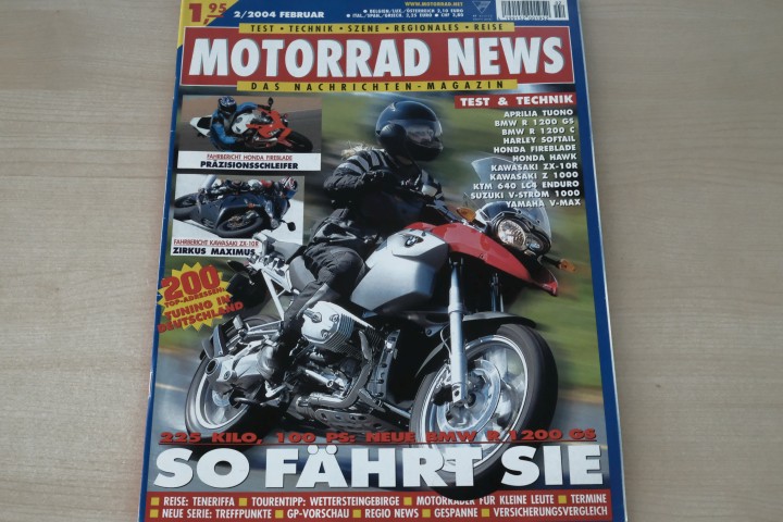 Deckblatt Motorrad News (02/2004)